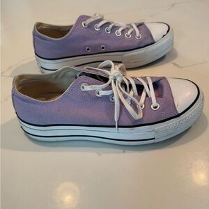 Converse Lavender Canvas Low-Tops